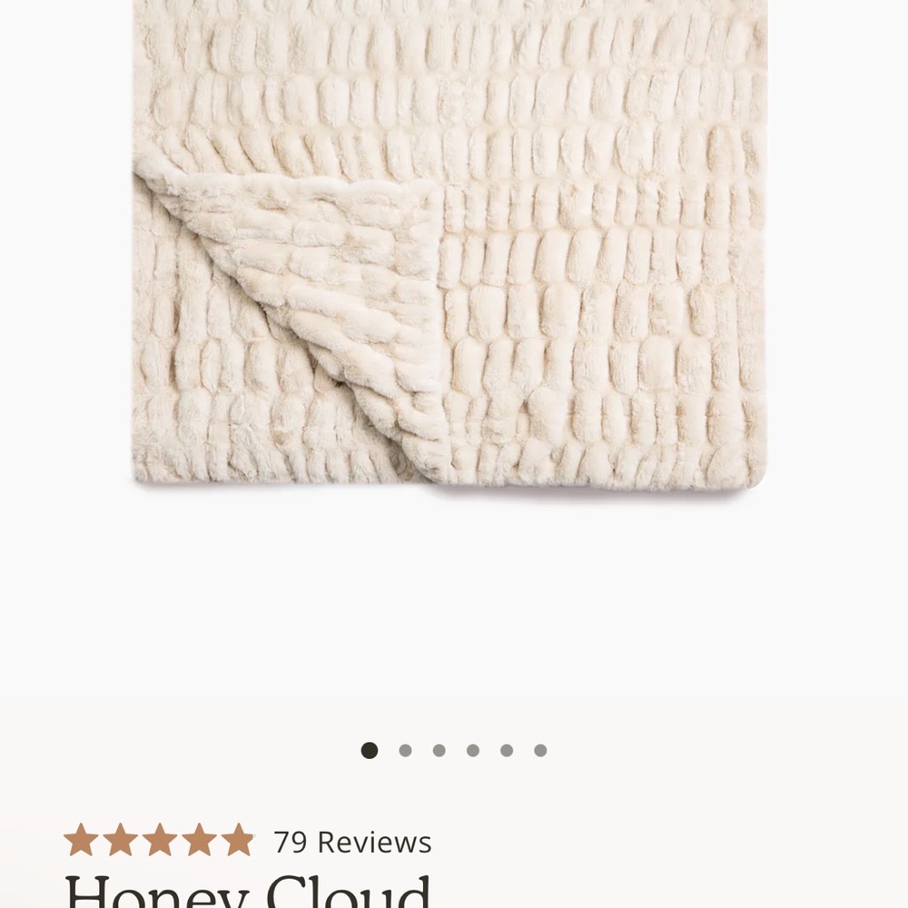 Lola Blanket - Tezza “Honey Cloud” in Large - Picture 2 of 6